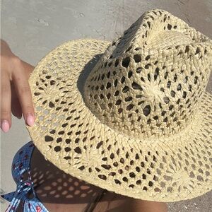 Anthropologie Woven Straw Hat - Beige
